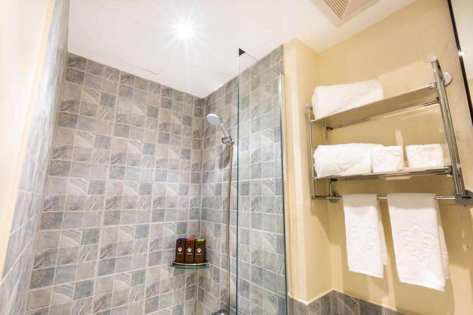 Standard Room | Bathroom | Shower, slippers, bidet, towels