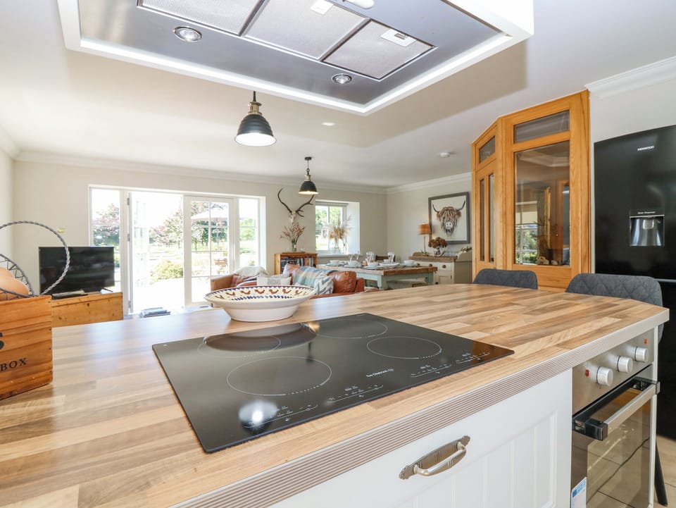 Fridge, dishwasher, electric kettle, toaster