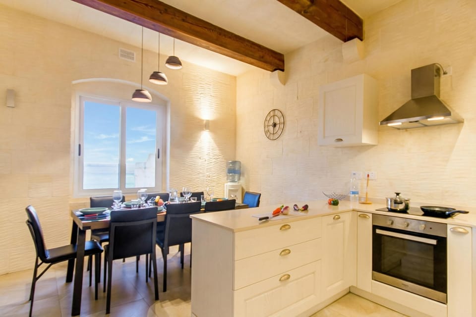 Family House, Multiple Bedrooms (Inni Gozitan Farmhouse Private Pool) | Private kitchen | Fridge, microwave, oven, stovetop