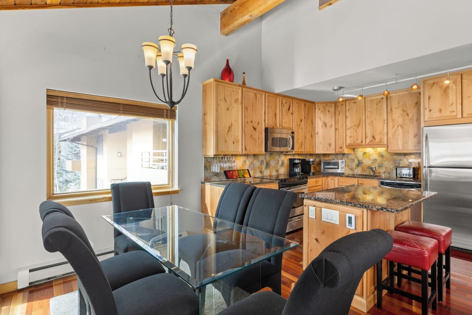 Seasons Four Condo Y-192 | Private kitchen | Fridge, microwave, oven, stovetop