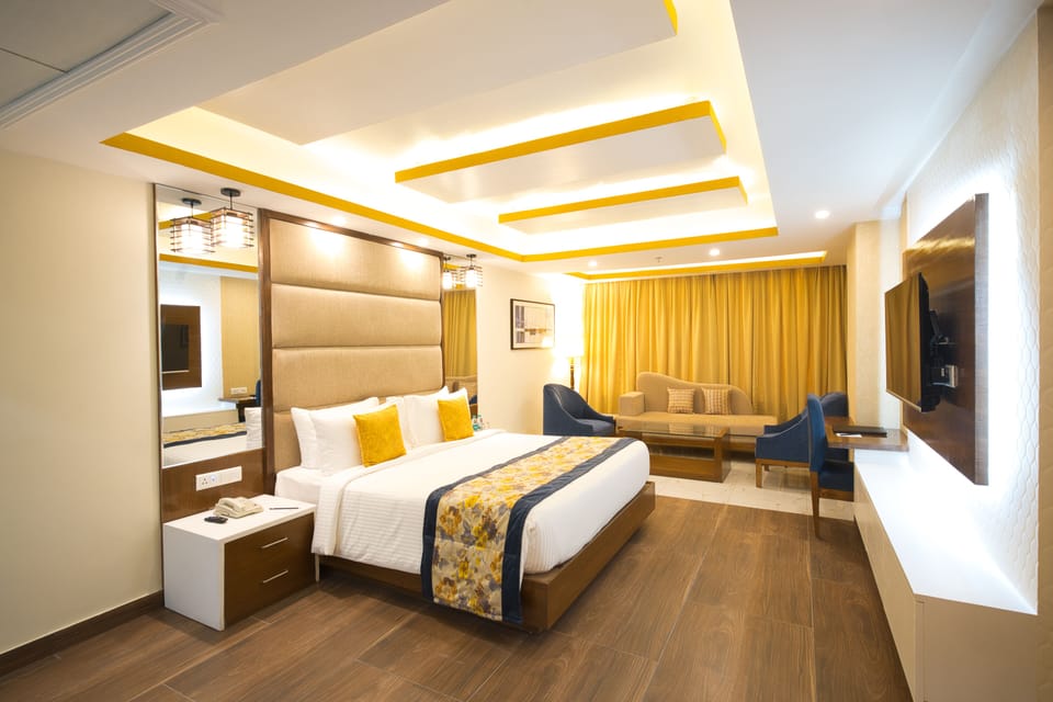 Premium bedding, down comforters, memory foam beds, minibar