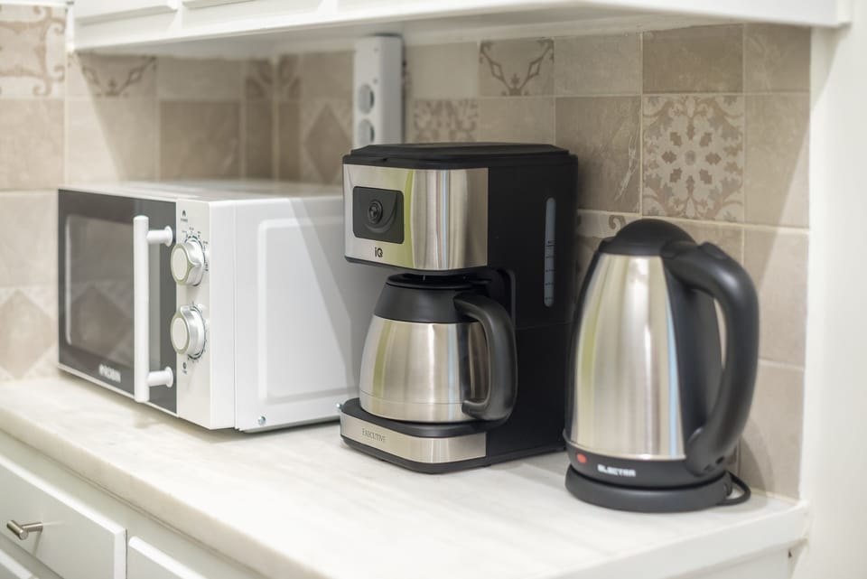 City Double Room | Private kitchen | Fridge, microwave, oven, stovetop