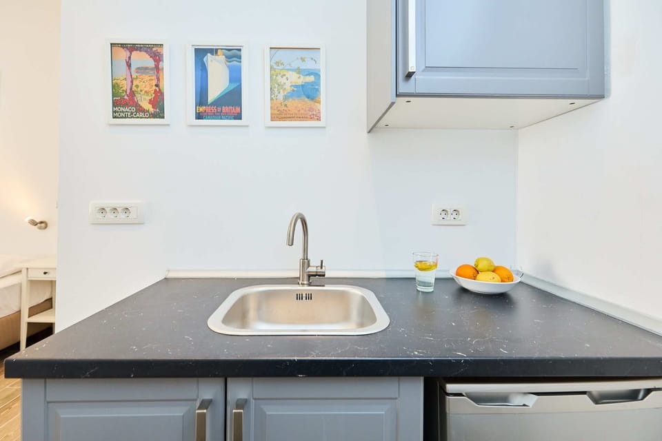 Apartment (0 Bedroom) | Living area | 38-inch flat-screen TV with digital channels, TV