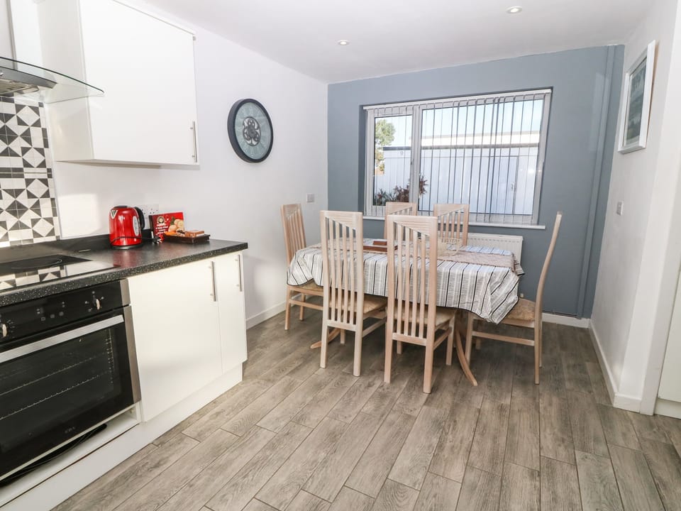 Fridge, dishwasher, electric kettle, toaster