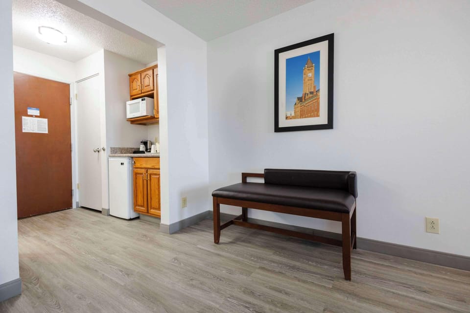 Desk, soundproofing, iron/ironing board, free cribs/infant beds