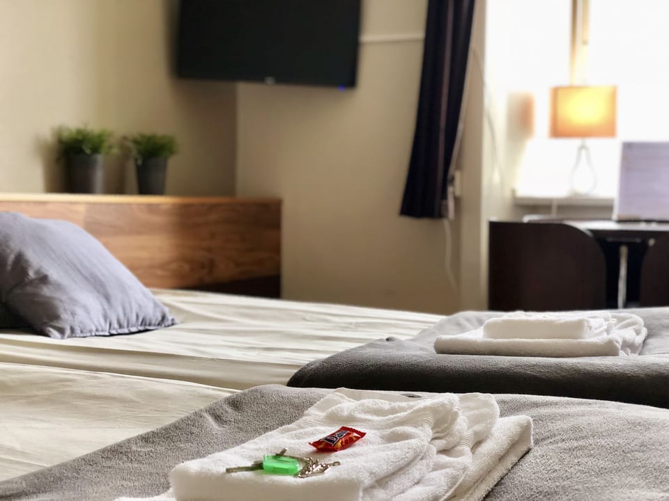 Quadruple Room (Shared Bathroom) | Laptop workspace, blackout drapes, iron/ironing board (on request)