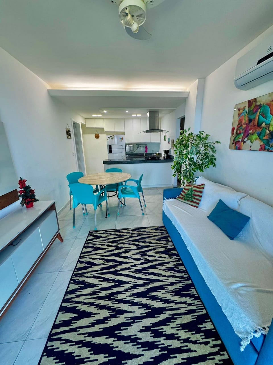Family Apartment | Living area | 32-inch Smart TV with cable channels, TV