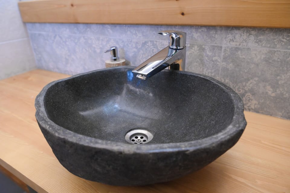 Deluxe Chalet, 3 Bedrooms, Sauna, Mountain View | Bathroom | Free toiletries, hair dryer, towels, soap