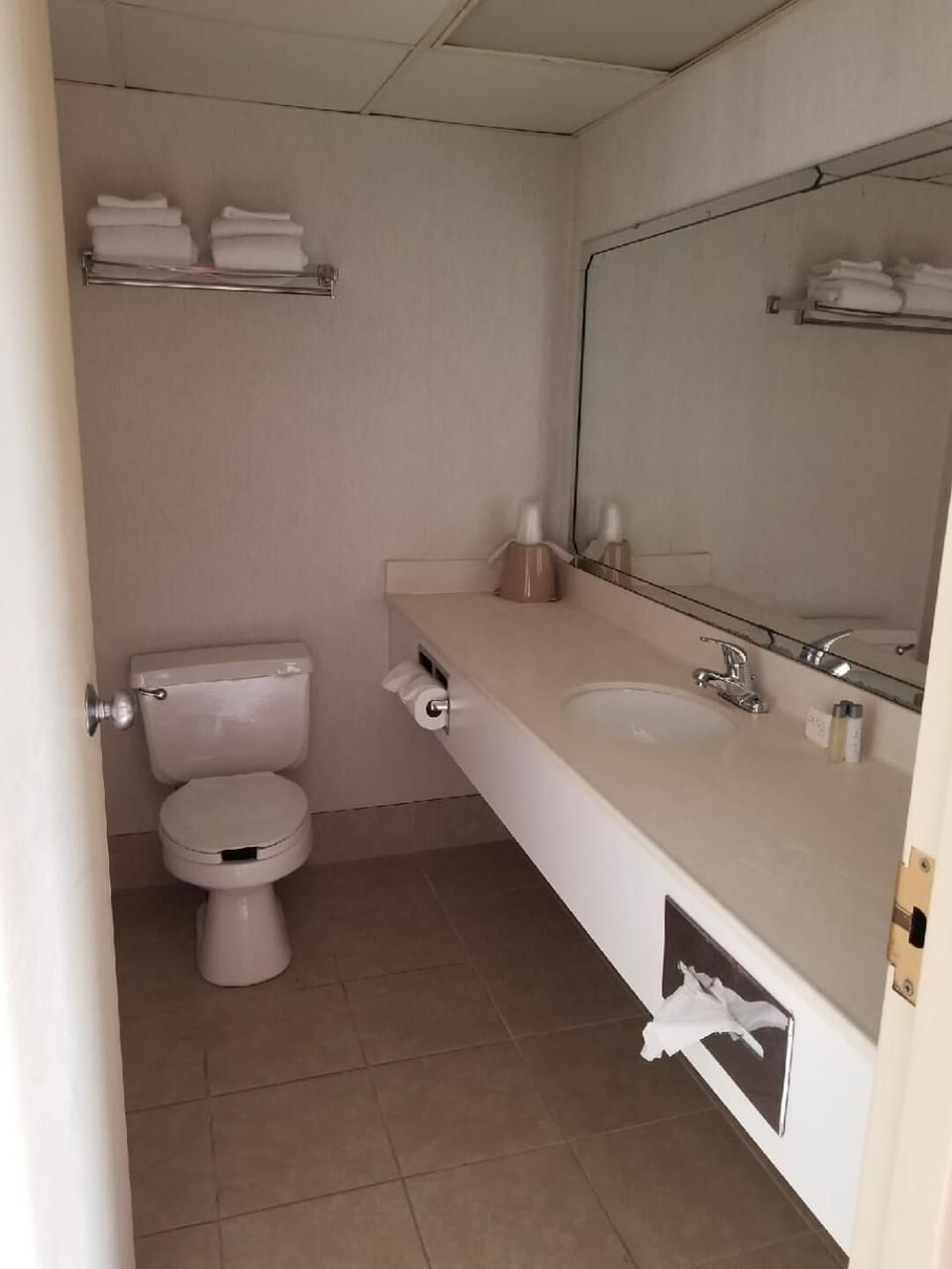 Free toiletries, hair dryer, towels