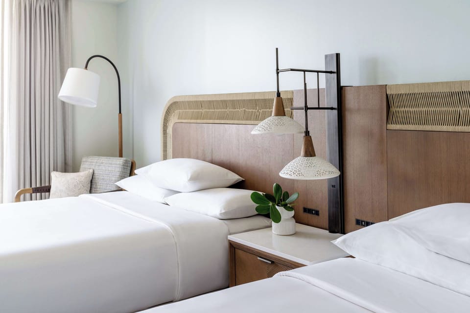 Hypo-allergenic bedding, in-room safe, individually decorated