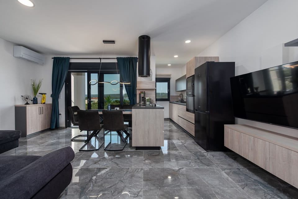 Villa, 4 Bedrooms, Private Pool, Sea View | Private kitchen | Microwave, oven, dishwasher, coffee/tea maker