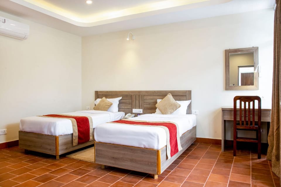 Standard Double or Twin Room | Premium bedding, desk, laptop workspace, iron/ironing board