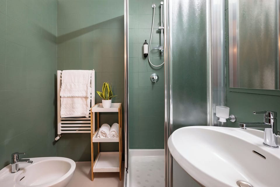 Classic Double or Twin Room | Bathroom | Free toiletries, hair dryer, bidet, towels