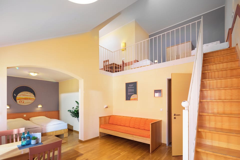 Gallery Quadruple Room | Premium bedding, in-room safe, desk, soundproofing