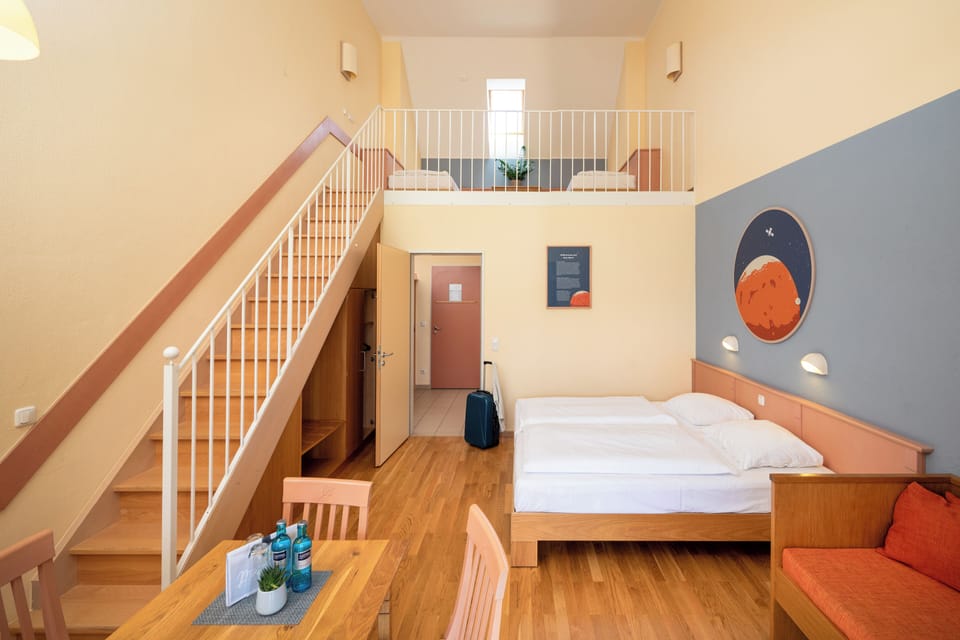 Gallery Quadruple Room | Premium bedding, in-room safe, desk, soundproofing