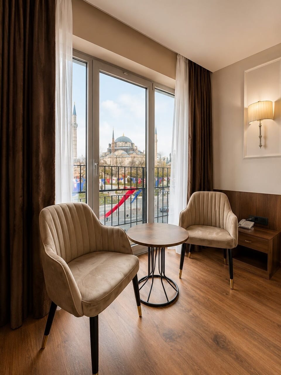 Egyptian cotton sheets, premium bedding, minibar, in-room safe