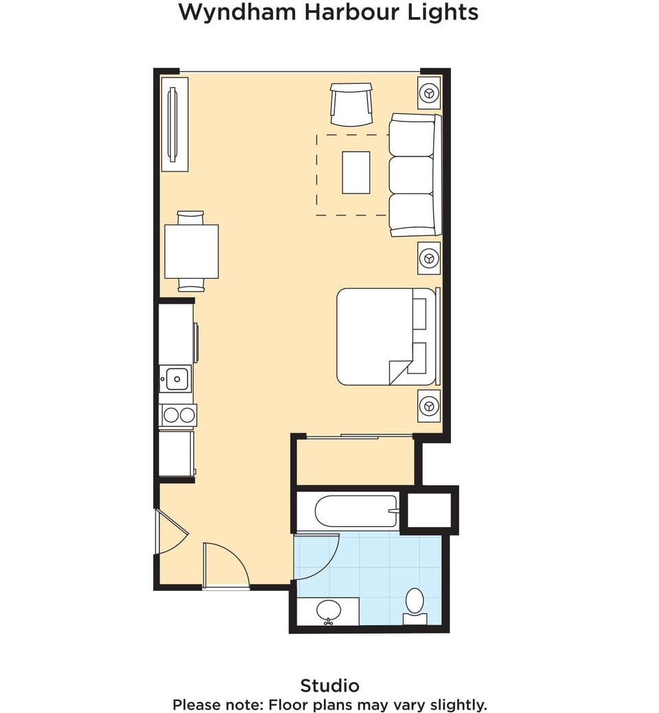 Deluxe Studio, 1 King Bed with Sofa bed, Non Smoking | Blackout drapes, iron/ironing board, free WiFi, bed sheets