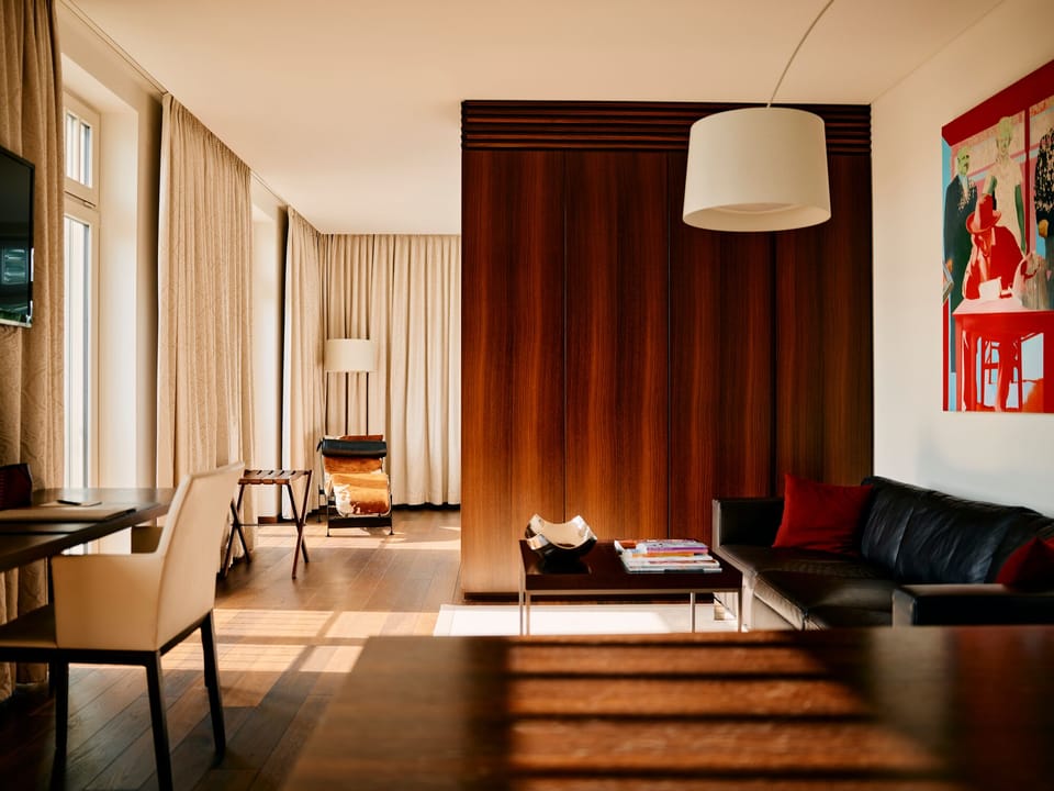 Business Suite, 1 Bedroom | Living area | 40-inch flat-screen TV with cable channels, TV