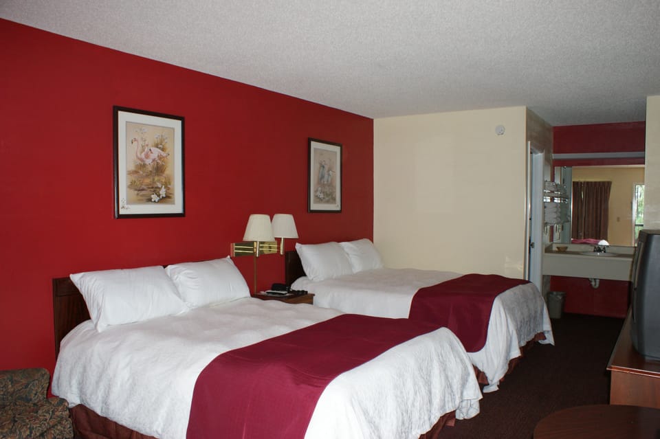 Double Queen Room, Non Smoking | Iron/ironing board, free WiFi, bed sheets