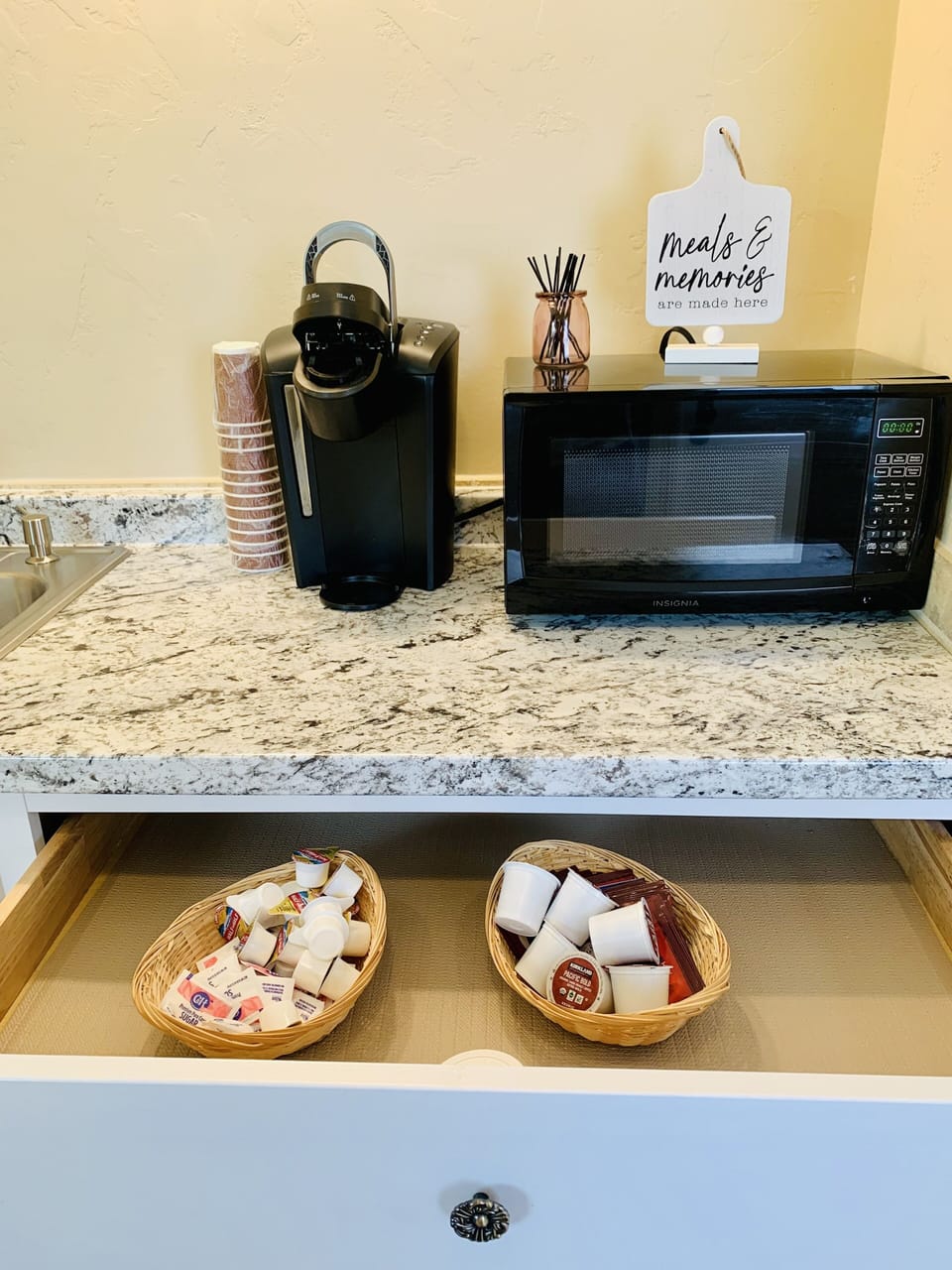 Family Studio, Multiple Beds, Patio | Coffee and/or coffee maker