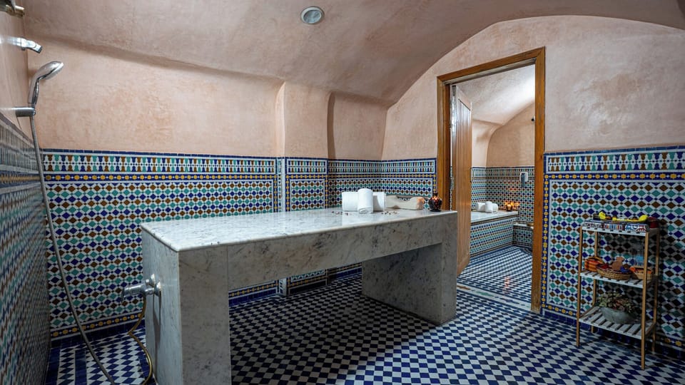 Turkish bath, body scrubs, detox wraps, massages