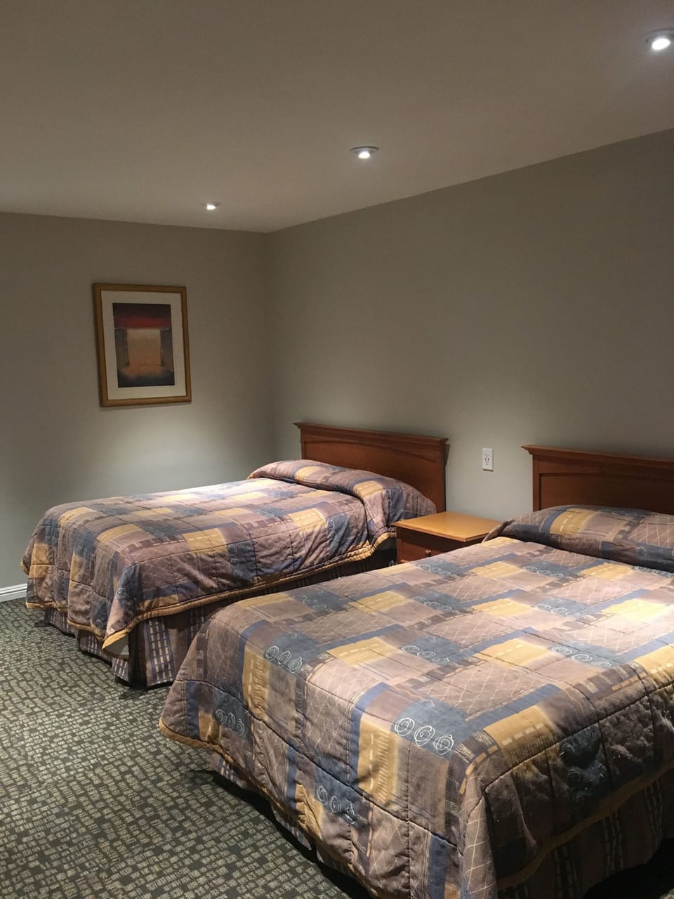 Room, 2 Queen Beds | Desk, blackout drapes, iron/ironing board, rollaway beds