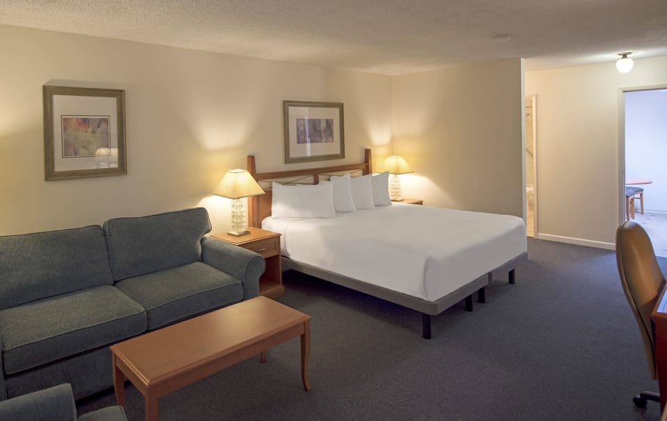 King Studio | Premium bedding, down comforters, pillowtop beds, individually decorated