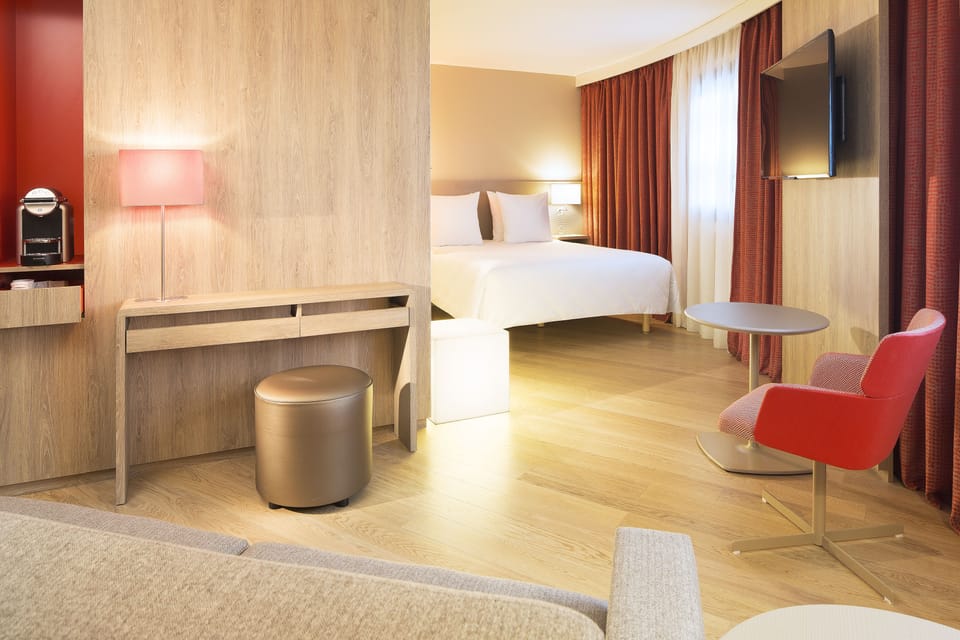 Premium Room Free WiFi & Pool Access | Living area | Flat-screen TV