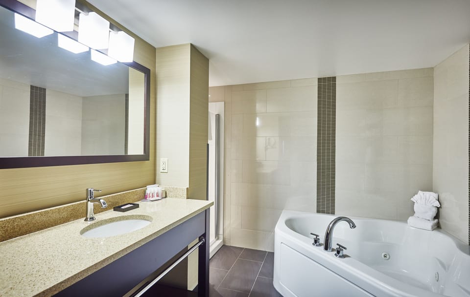 Free toiletries, hair dryer, towels