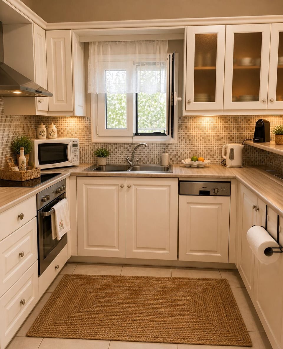 House, 2 Bedrooms, Terrace, Garden Area | Private kitchen | Full-size fridge, oven, stovetop, coffee/tea maker