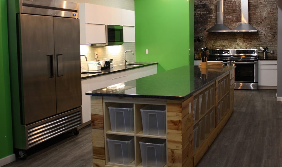 Shared fridge, microwave
