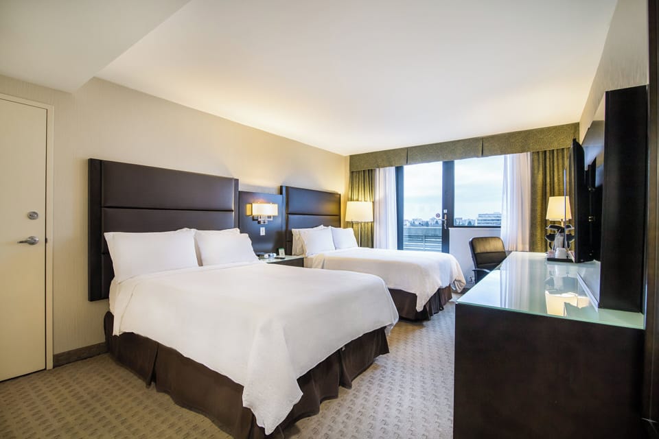 Standard Room, 2 Queen Beds, Balcony | Hypo-allergenic bedding, desk, blackout drapes, iron/ironing board