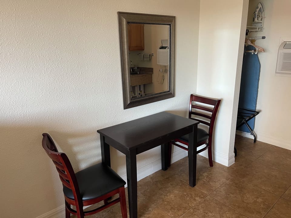 Standard Double Room, 2 Double Beds, Kitchenette, City View | In-room safe, desk, blackout drapes, iron/ironing board