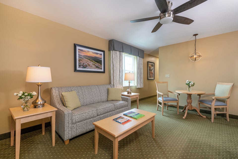 Accessible King Suite | Pillowtop beds, in-room safe, blackout drapes, iron/ironing board