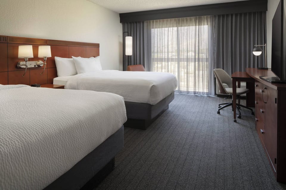 Room, 2 Queen Beds | Premium bedding, in-room safe, desk, laptop workspace