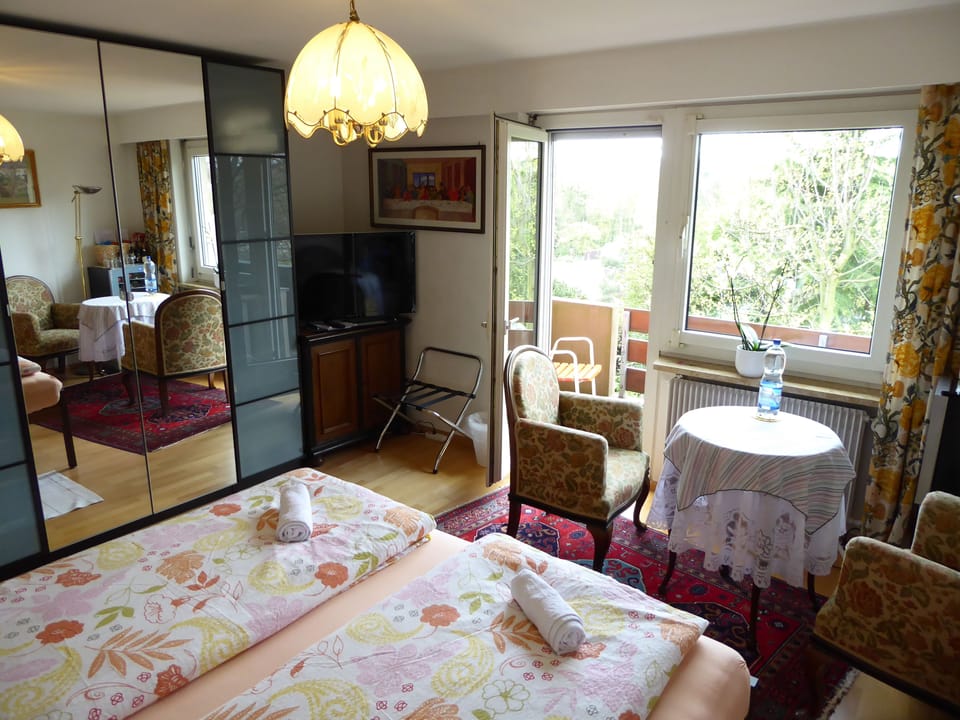 Double Room, Shared Bathroom (Balcony) | Free minibar items, in-room safe, individually decorated