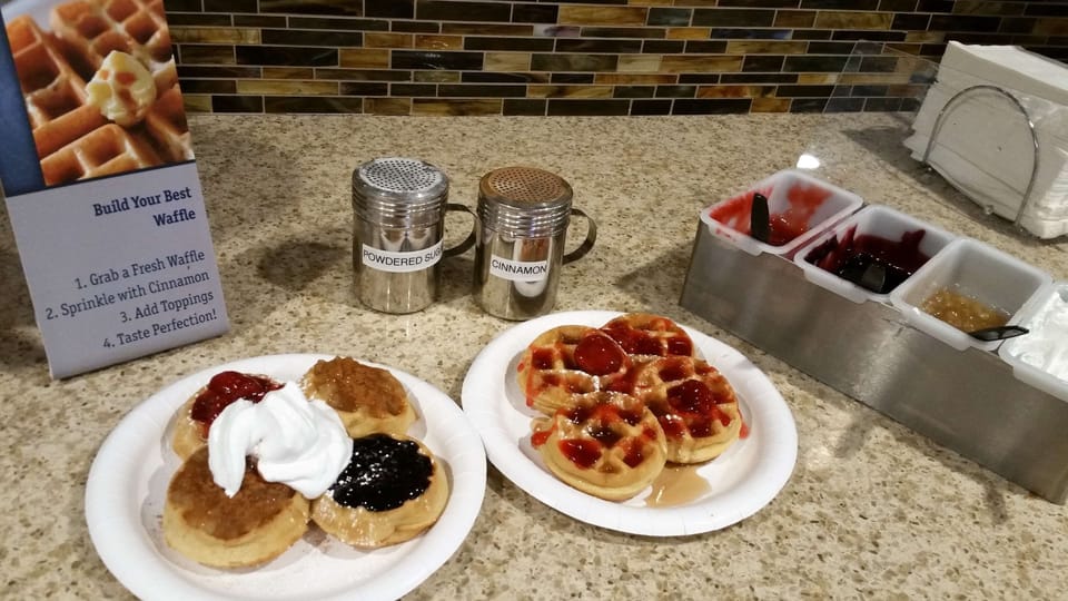 Free daily buffet breakfast