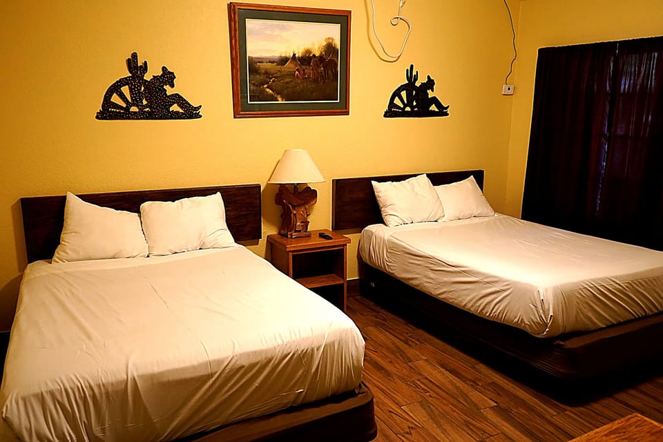 2 Double Beds, Non Smoking | Premium bedding, memory foam beds, iron/ironing board (on request)