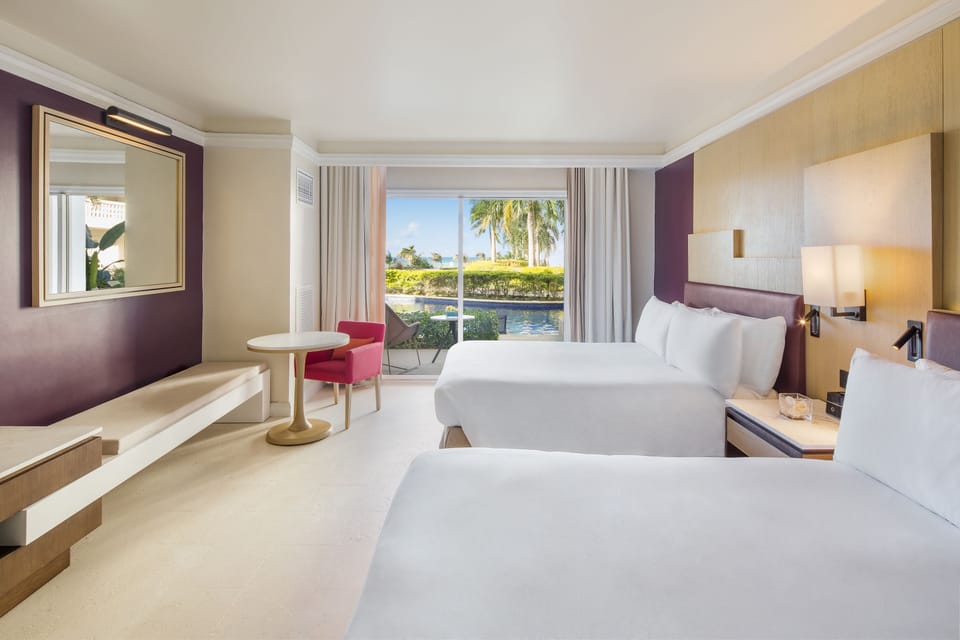 Swim Up Double | Premium bedding, down comforters, pillowtop beds, minibar