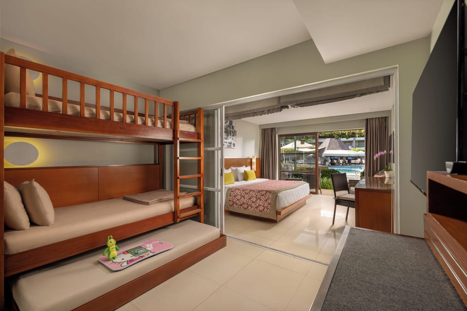 Family Pool View Room (5 people) | Premium bedding, minibar, in-room safe, individually furnished