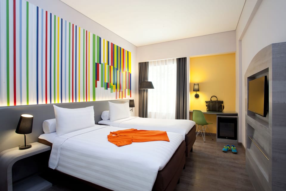 Minibar, in-room safe, desk, blackout drapes