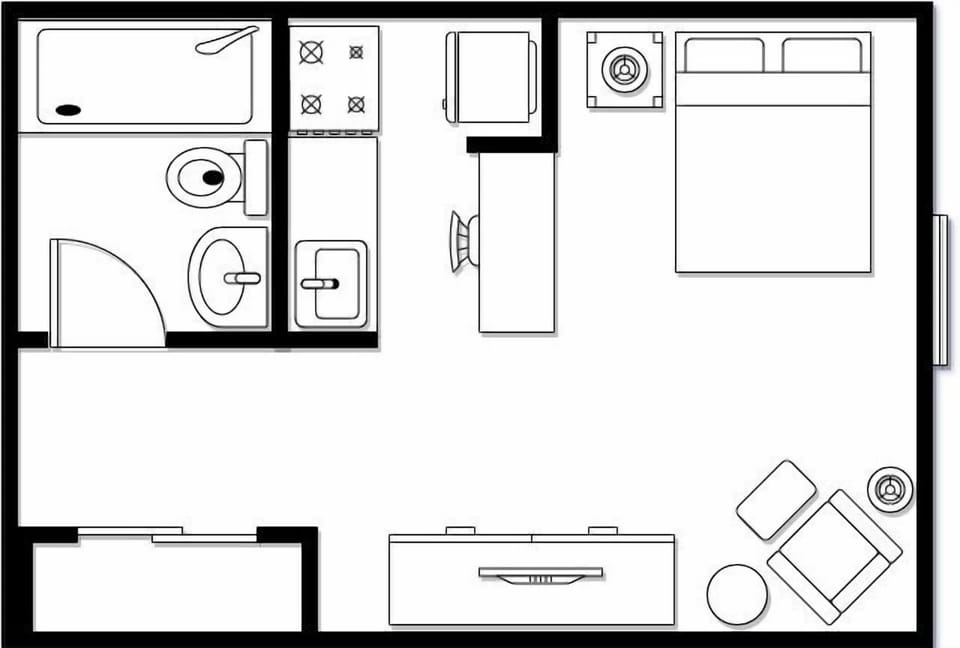 Studio Suite, Non Smoking | Floor plan