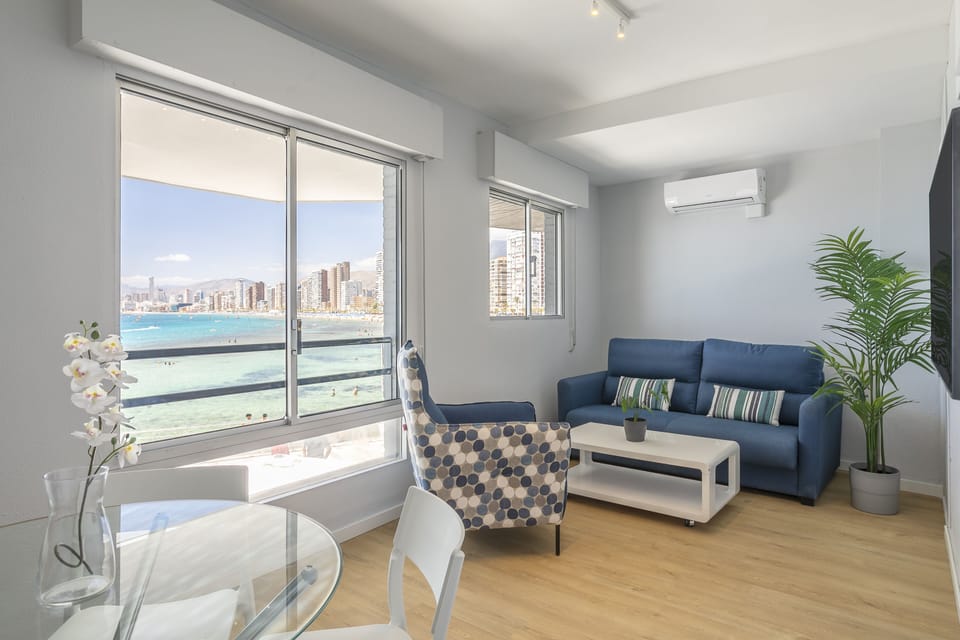 Standard Apartment, 1 Bedroom, Sea View, Ground Floor | Living area | 50-inch Smart TV with digital channels, TV