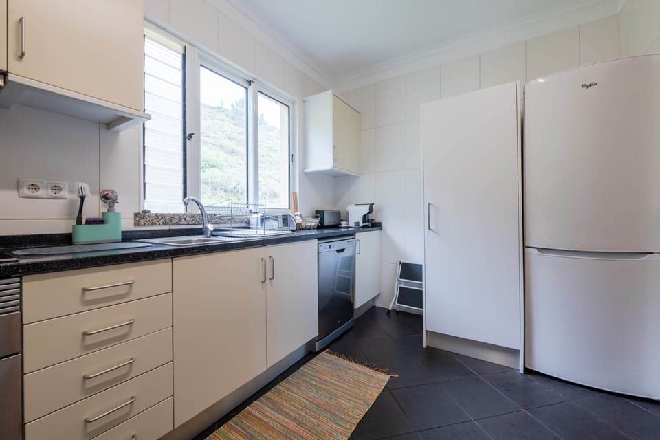 Apartment | Private kitchen | Full-size fridge, microwave, oven, stovetop