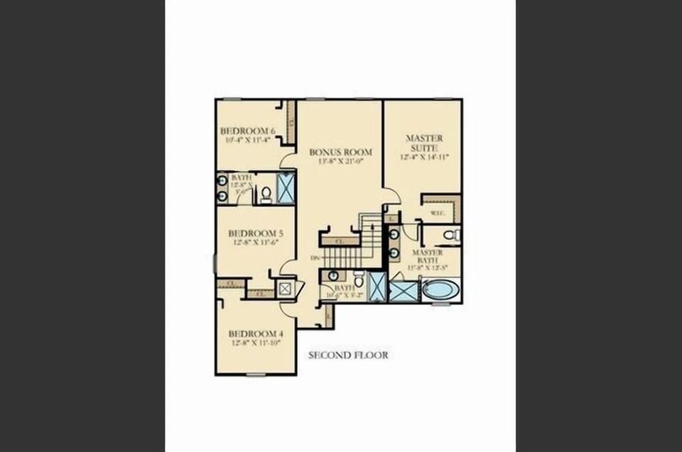 Villa, 6 Bedrooms | Floor plan