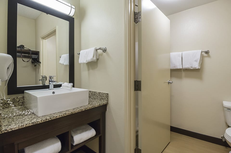 Free toiletries, towels, soap, shampoo