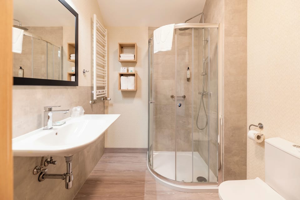 Deluxe Room | Bathroom | Shower, rainfall showerhead, free toiletries, hair dryer