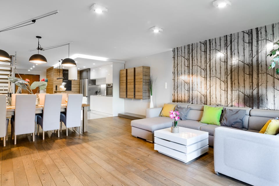 Premium Apartment | Living area | 50-inch Smart TV with cable channels, TV, first-run movies