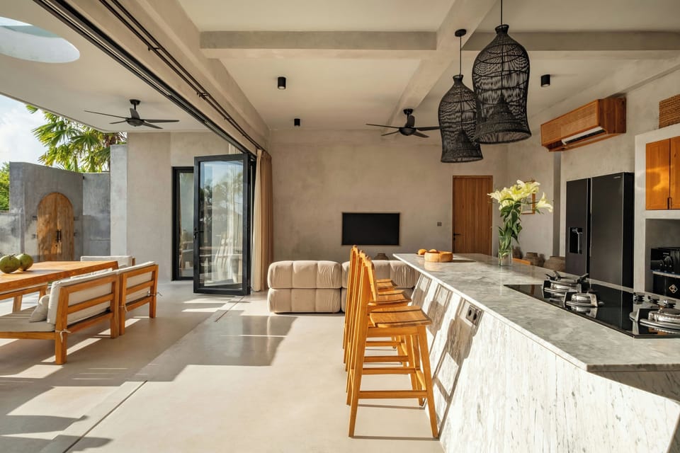 Villa, 2 Bedrooms | Private kitchen | Fridge, oven, stovetop, coffee/tea maker