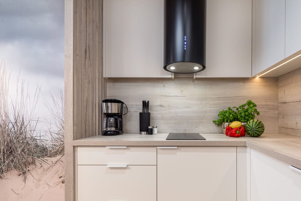 Deluxe Apartment | Private kitchen | Fridge, oven, stovetop, dishwasher
